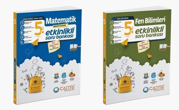 Çanta 2025 5. Sınıf Matematik + Fen Bilimleri Etkinlikli Kazanım Soru Seti 2 Kitap - Çanta Yayınları - Image 1