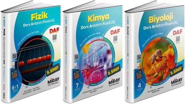 Miray 2025 9. Sınıf Fizik + Kimya + Biyoloji Ders Anlatım Fasikülleri Seti 3 Kitap - Miray Yayınları - Image 1