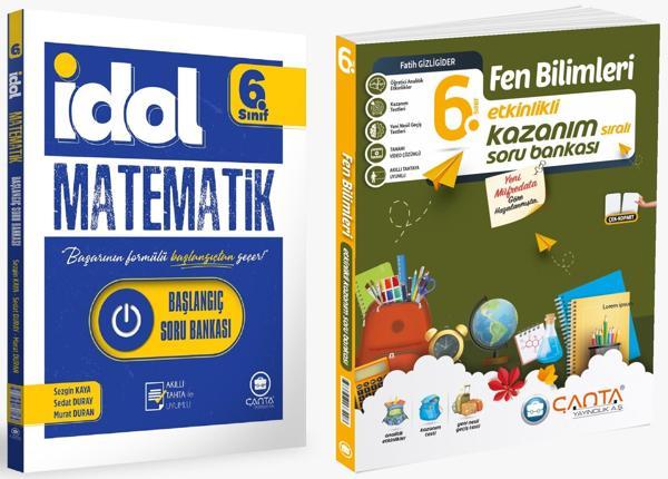 Çanta 2025 6. Sınıf İdol Başlangıç Matematik + Fen Bilimleri Etkinlikli Kazanım Soru Seti 2 Kitap - Çanta Yayınları - Image 1