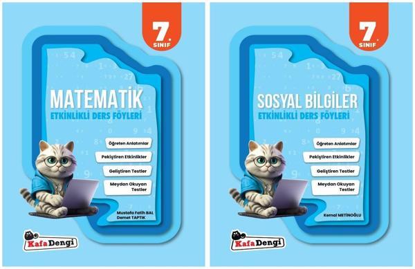 Kafadengi 2025 7. Sınıf Matematik + Sosyal Etkinlikli Ders Föyleri Seti 2 Kitap - Kafa Dengi - Image 1