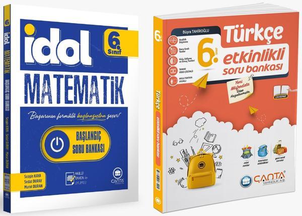 Çanta 2025 6. Sınıf İdol Başlangıç Matematik + Türkçe Etkinlikli Kazanım Soru Seti 2 Kitap - Çanta Yayınları - Image 1