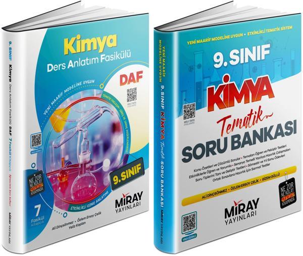 Miray 2025 9. Sınıf Kimya Ders Anlatım Fasikülleri + Tematik Soru Seti 2 Kitap - Miray Yayınları - Image 1