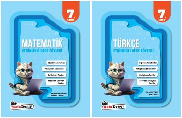Kafadengi 2025 7. Sınıf Matematik + Türkçe Etkinlikli Ders Föyleri Seti 2 Kitap - Kafa Dengi - Image 1