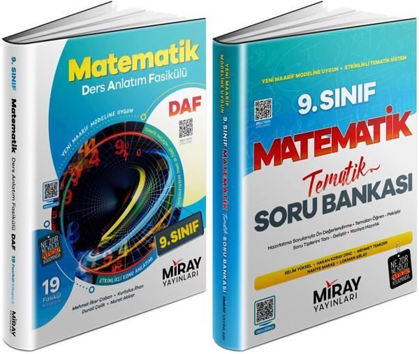 Miray 2025 9. Sınıf Matematik Ders Anlatım Fasikülleri + Tematik Soru Seti 2 Kitap - Miray Yayınları - Image 1