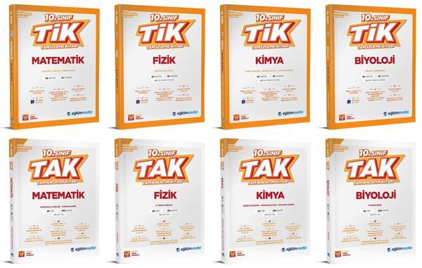 Eğitim Vadisi 2026 10. Sınıf Matematik + Fizik + Kimya + Biyoloji Tak Tam Anlatım + Tik Tam İzleme Seti 8 Kitap - Eğitim Vadisi - Image 1