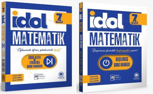 Çanta 2025 7. Sınıf İdol Matematik Başlangıç Soru Bankası + Konu Özetli Soru Seti 2 Kitap - Çanta Yayınları - Image 1