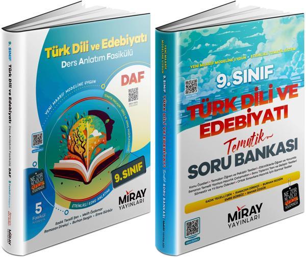 Miray 2025 9. Sınıf Türk Dili Ders Anlatım Fasikülleri + Tematik Soru Seti 2 Kitap - Miray Yayınları - Image 1