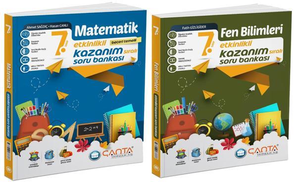 Çanta 2025 7. Sınıf Matematik + Fen Bilimleri Etkinlikli Kazanım Soru Seti 2 Kitap - Çanta Yayınları - Image 1
