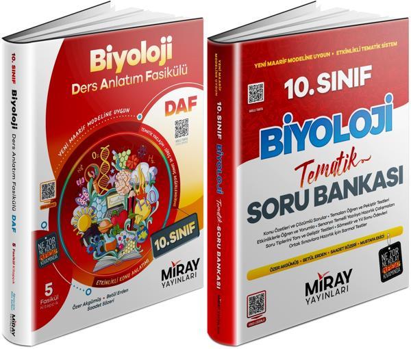 Miray 2026 10. Sınıf Biyoloji Ders Anlatım Fasikülleri + Tematik Soru Seti 2 Kitap - Miray Yayınları - Image 1
