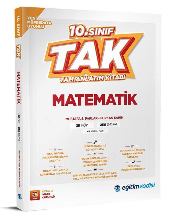 Eğitim Vadisi 2026 10. Sınıf Matematik Tak Tam Anlatım Kitabı - Eğitim Vadisi - Image 1