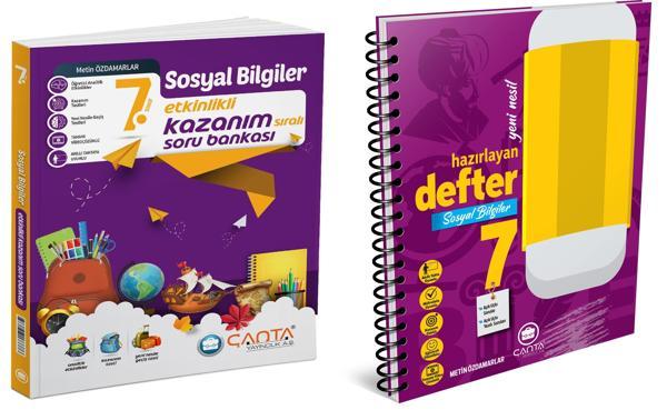 Çanta 2025 7. Sınıf Sosyal Bilgiler Etkinlikli Kazanım Soru Bankası + Defter Seti 2 Kitap - Çanta Yayınları - Image 1
