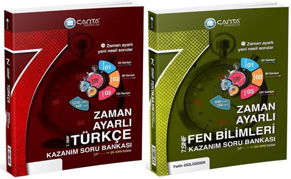 Çanta 2025 7. Sınıf Türkçe + Fen Bilimleri Zaman Ayarlı Kazanım Soru Bankası Seti 2 Kitap - Çanta Yayınları - Image 1