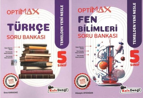 Kafadengi 2026 5. Sınıf Türkçe Fen Bilimleri Optimax Soru Bankası Seti 2 Kitap - Kafa Dengi - Image 1