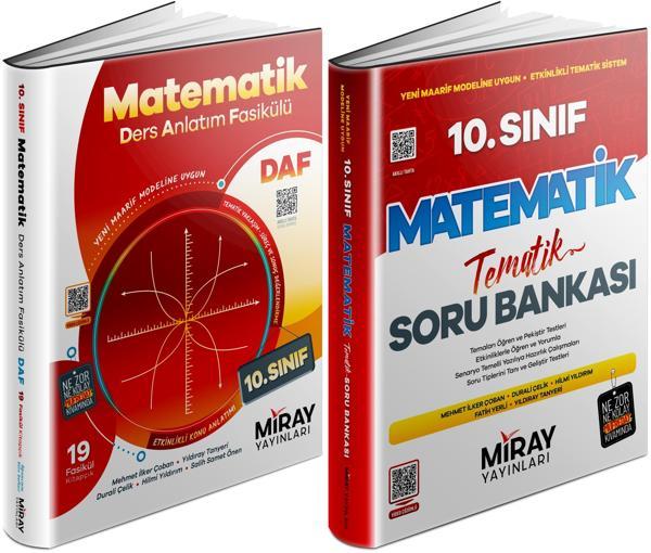 Miray 2026 10. Sınıf Matematik Ders Anlatım Fasikülleri + Tematik Soru Seti 2 Kitap - Miray Yayınları - Image 1