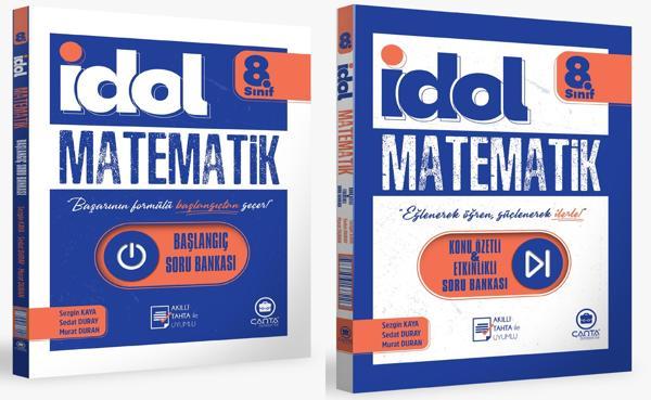 Çanta 2025 8. Sınıf İdol Matematik Başlangıç Soru Bankası + Konu Özetli Soru Seti 2 Kitap - Çanta Yayınları - Image 1