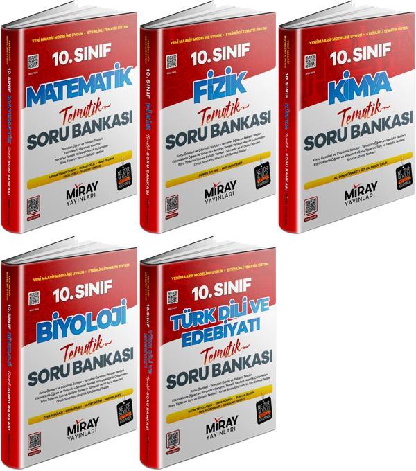 Miray 2026 10. Sınıf Sayısal Tematik Soru Bankası 5 Kitap - Miray Yayınları - Image 1