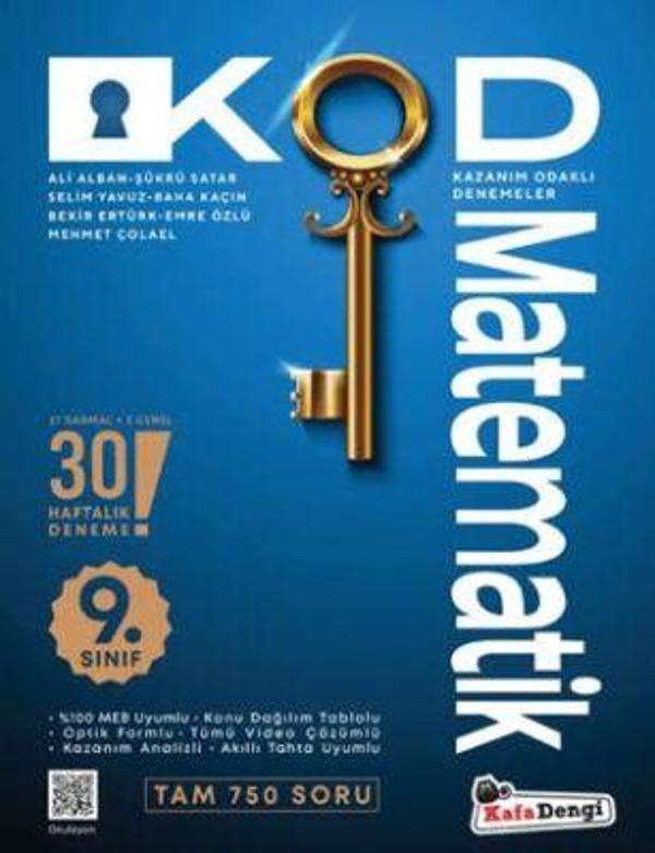 Kafadengi 2026 9. Sınıf Matematik Kod Haftalık Süreç Uygulamaları - Kafa Dengi - Image 1