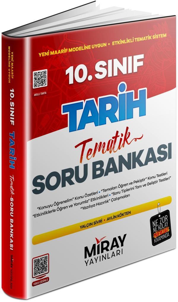 Miray 2026 10. Sınıf Tarih Konu Özetli Tematik Soru Bankası - Miray Yayınları - Image 1