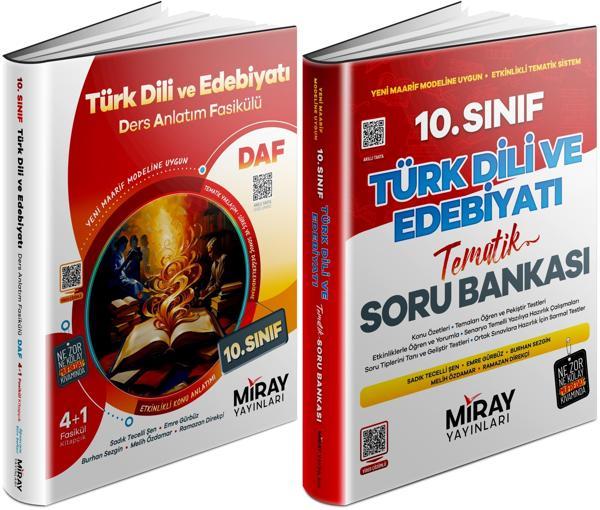 Miray 2026 10. Sınıf Türk Dili Ders Anlatım Fasikülleri + Tematik Soru Seti 2 Kitap - Miray Yayınları - Image 1