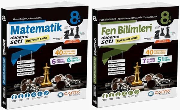 Çanta 2025 8. Sınıf Lgs Matematik + Fen Bilimleri Kazanım Sıralı Deneme Seti 2 Kitap - Çanta Yayınları - Image 1