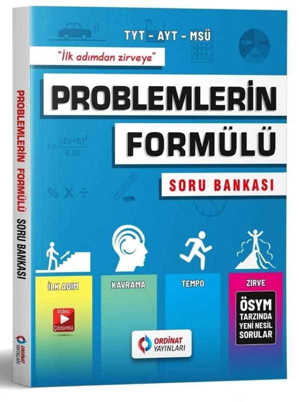 Ordinat Yayınları Tyt Ayt Problemlerin Formülü Soru Bankası 2024 - Ordinat Yayınları - Image 1