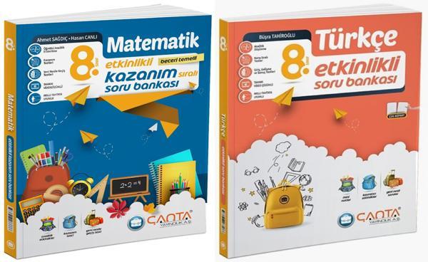 Çanta 2025 8. Sınıf Lgs Matematik + Türkçe Etkinlikli Kazanım Soru Seti 2 Kitap - Çanta Yayınları - Image 1