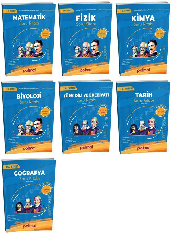 Polimat 2025 10. Sınıf Soru Kitabı Seti Tam Set 7 Kitap - Polimat Yayınları - Image 1