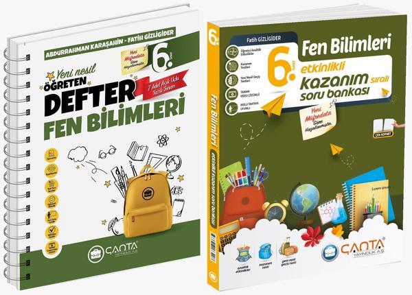 Çanta 2026 6. Sınıf Fen Bilimleri Etkinlikli Kazanım Soru Bankası + Defter Seti 2 Kitap - Çanta Yayınları - Image 1