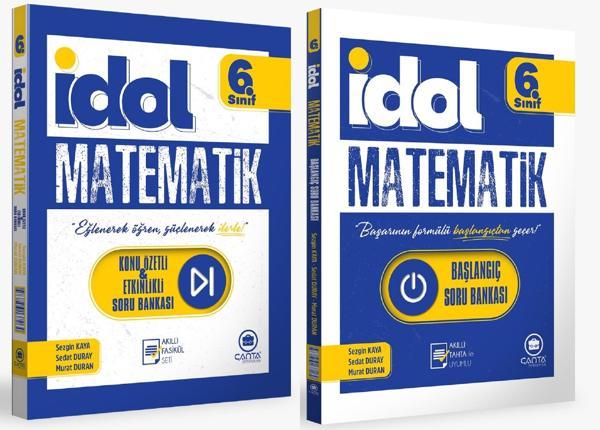 Çanta 2026 6. Sınıf İdol Matematik Başlangıç Soru Bankası + Konu Özetli Soru Seti 2 Kitap - Çanta Yayınları - Image 1
