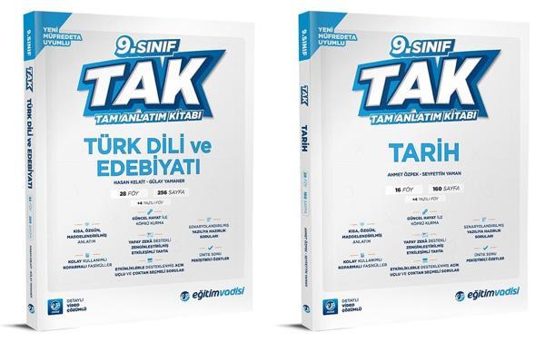 Eğitim Vadisi 2025 9. Sınıf Edebiyat + Tarih Tak Tam Anlatım Seti 2 Kitap - Eğitim Vadisi - Image 1
