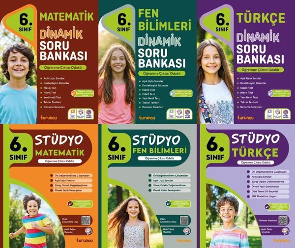 Tudem 2026 6. Sınıf Matematik + Fen + Türkçe Stüdyo + Dinamik Soru Bankası Seti 6 Kitap Yeni Müfredat - Tudem Yayınları - Ders Kitapları - Image 1