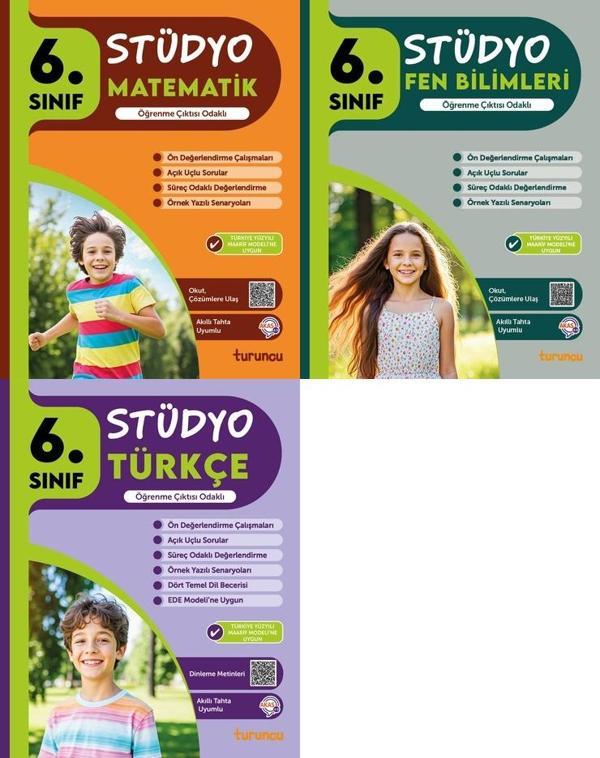 Tudem 2026 6. Sınıf Matematik + Türkçe + Fen Bilimleri Stüdyo Soru Bankası Seti 3 Kitap Yeni Müfredat - Tudem Yayınları - Ders Kitapları - Image 1