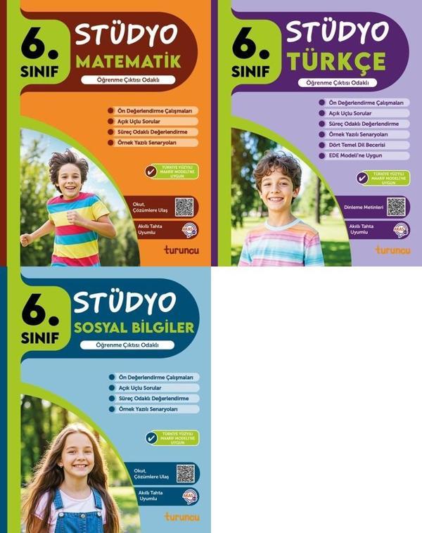 Tudem 2026 6. Sınıf Matematik + Türkçe + Sosyal Stüdyo Soru Bankası Seti 3 Kitap Yeni Müfredat - Tudem Yayınları - Ders Kitapları - Image 1