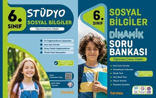 Tudem 2026 6. Sınıf Sosyal Bilgiler Stüdyo + Dinamik Soru Bankası Seti 2 Kitap Yeni Müfredat - Tudem Yayınları - Ders Kitapları - Image 1