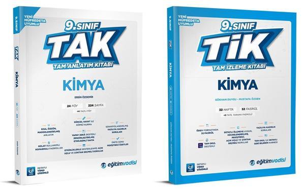 Eğitim Vadisi 2025 9. Sınıf Kimya Tak Tam Anlatım + Tam İzleme Seti 2 Kitap - Eğitim Vadisi - Image 1