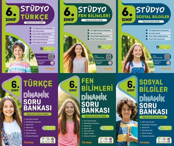 Tudem 2026 6. Sınıf Türkçe + Fen Bilimleri + Sosyal Bilgiler Stüdyo Dinamik Soru Bankası Seti 6 Kitap Yeni Müfredat - Tudem Yayınları - Ders Kitapları - Image 1
