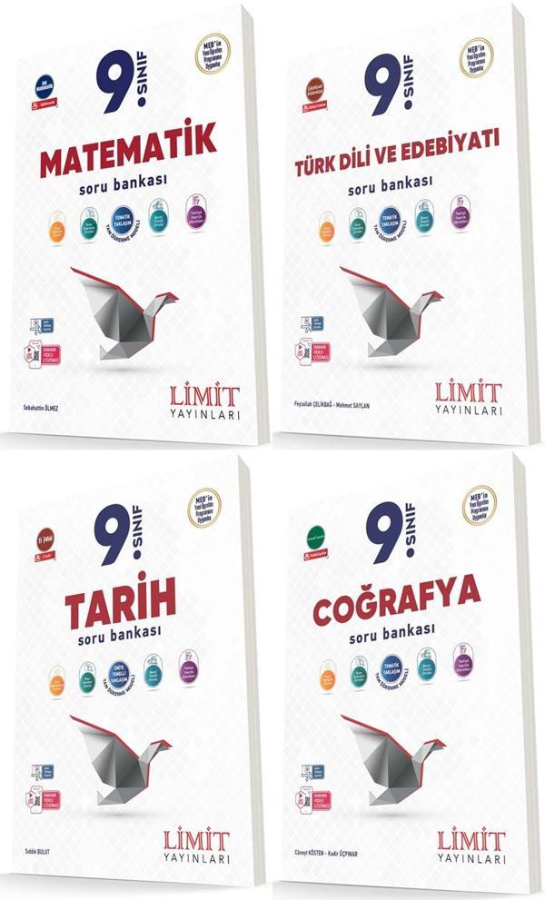 Limit 2025 9. Sınıf Eşit Ağırlık Soru Bankası Seti 4 Kitap Güncel Müfredat - Limit Yayınları - Image 1