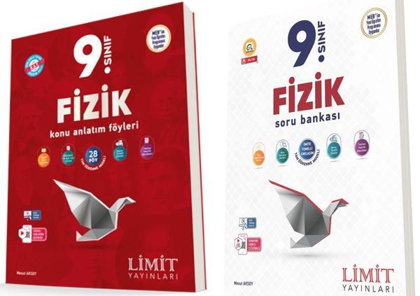 Limit 2025 9. Sınıf Fizik Kaf Konu + Soru Seti 2 Kitap Güncel Müfredat - Limit Yayınları - Image 1