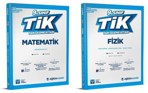 Eğitim Vadisi 2025 9. Sınıf Matematik + Fizik Tam İzleme Kitabı Seti 2 Kitap - Eğitim Vadisi - Image 1