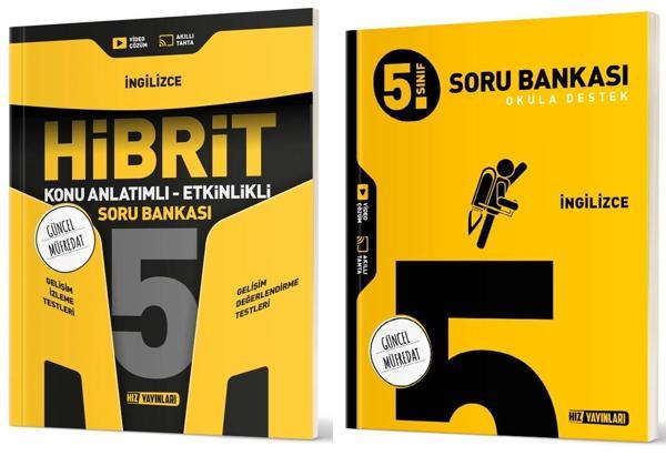 Hız 2025 5. Sınıf İngilizce Soru + Hibrit - Konu Seti 2 Kitap - Hız Yayınları - Image 1