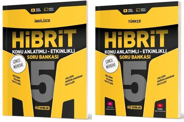 Hız 2025 5. Sınıf Türkçe + İngilizce Hibrit - Konu Seti 2 Kitap - Hız Yayınları - Image 1