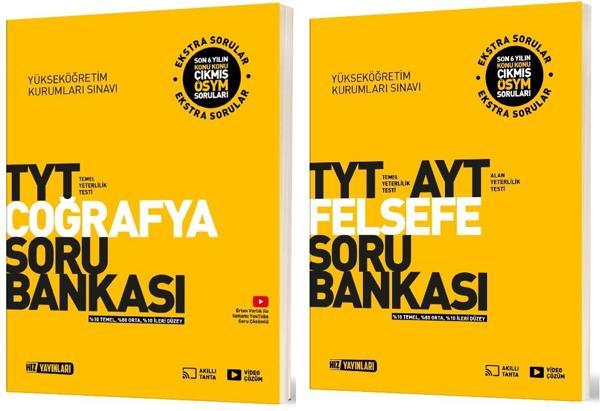 Hız 2025 Tyt Coğrafya + Felsefe Soru Bankası Seti 2 Kitap - Hız Yayınları - Image 1