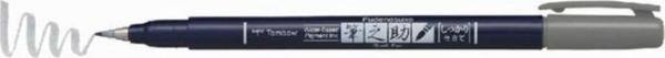 Tombow Fudenosuke Brush Pen Fırça Uçlu Kalem Sert Uç - Gri - Image 1