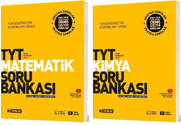 Hız 2025 Tyt Matematik + Kimya Soru Bankası Seti 2 Kitap - Hız Yayınları - Image 1