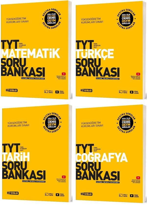 Hız 2025 Tyt Matematik Türkçe Tarih Coğrafya Soru Seti 4 Kitap - Hız Yayınları - Image 1