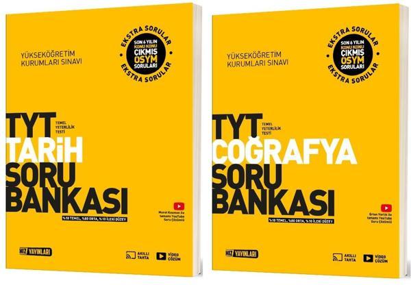 Hız 2025 Tyt Tarih + Coğrafya Soru Bankası Seti 2 Kitap - Hız Yayınları - Image 1
