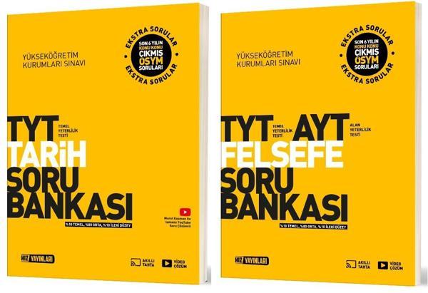 Hız 2025 Tyt Tarih + Felsefe Soru Bankası Seti 2 Kitap - Hız Yayınları - Image 1