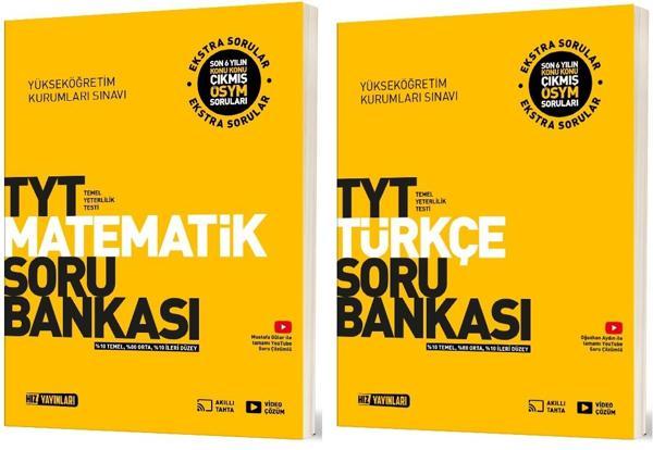 Hız 2025 Tyt Türkçe + Matematik Soru Bankası Seti 2 Kitap - Hız Yayınları - Image 1