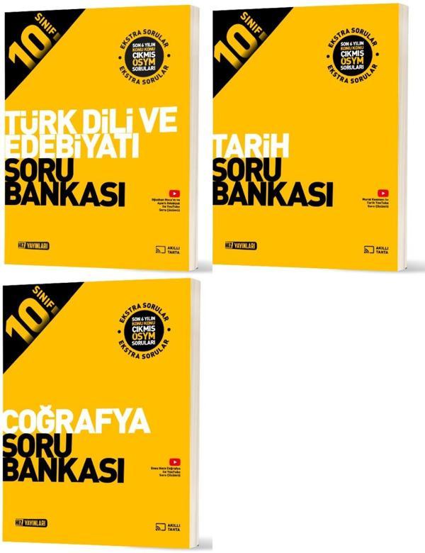 Hız 2026 10. Sınıf Edebiyat + Tarih + Coğrafya + Felsefe Soru Bankası Seti 4 Kitap - Hız Yayınları - Image 1