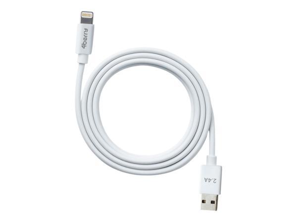 ECO-ALT Beyaz USB-A-Lightning Kablo – 1.2 m, 2.4 A Hızlı Şarj - Image 1